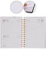 Agenda 2027 A6 Colores Surtidos x 6 Unds. Medida: 15.5 x 10.5 cm aprox.