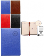Agenda Liso 2027 A5 Colores Surtidos x 6 Unds. Medida: 21 x 14.5 cm aprox.