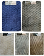 Alfombra Peluda 3D Colores Surtidos x 4 Unds. Medida: 50 x 80 cm aprox.