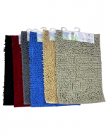Alfombra de Baño Chenille Colores Surtidos x 4 Unds. Medida: 50 x 80 cm aprox.