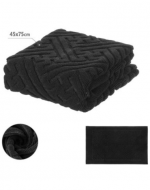 Alfombra con Relieve Color Negro x 4 Unds. Medida: 45 x 75 cm aprox.