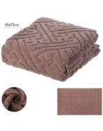 Alfombra con Relieve Color Café x 4 Unds. Medida: 45 x 75 cm aprox.