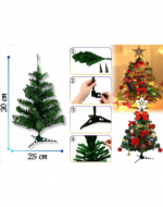 Árbol Mini de Navidad Artificial x 4 Unds. Medidas : 30 cm aprox.