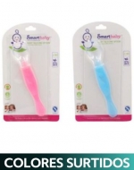 Blíster Cuchara Plástica Transparente para Bebé x 12 Unidades.