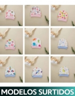 Gorro Mini Dibujos Varios para Bebé x 24 Unidades.