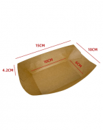 Bandeja Desechable para Alimentos x 200 Unds. Medidas : 4.2  × 15 × 10 cm aprox.