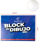Block de Dibujo Liceo 60 x 20 Unds. Medida: 26.5 x 21 cm aprox.