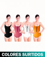 Body Liso Pabilo con Cierre x 1 Docena.Tallas: M / L - L / XXL