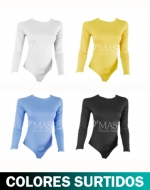 Body Liso Bambu Cuello Redondo x 1 Docena .Tallas: M / L - L / XXL