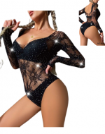 Body de Malla Color Único x 12 Unds. Talla: Estandar