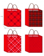 Bolsa de Regalo Navideña x 12 Unds. Medidas: 44 x 12 x 31 cm aprox.
