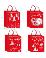Bolsa de Regalo Navideña x 12 Unds. Medidas: 14 x 6.5 x 11 cm aprox.