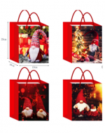 Bolsa de Regalo Navideña x 12 Unds. Medidas: 23 x 10 x 18 cm aprox.