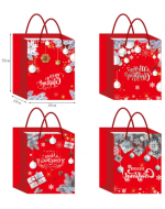 Bolsa de Regalo Navideña x 12 Unds. Medidas: 23 x 10 x 18 cm aprox.