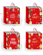 Bolsa de Regalo Navideña x 12 Unds. Medidas: 24 x 10 x 18 cm aprox.