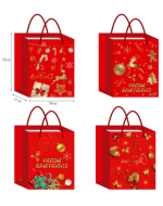 Bolsa de Regalo Navideña x 12 Unds. Medidas: 32 x 11 x 26 cm aprox.