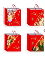 Bolsa de Regalo Navideña x 12 Unds. Medidas: 27 x 10 x 18 cm aprox.