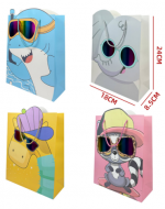 Bolsa de Regalo Animalitos con Lentes x 12 Unds. Medidas: 18 x 8.5 x 24 cm aprox.