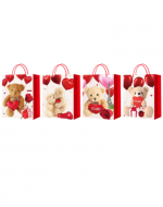 Bolsa de Regalo Oso con Globos x 12 Unds. Medidas: 31 x 12 x 40 cm aprox.