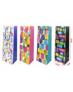 Bolsa de Regalo Decorativa x 12 Unds. Medidas: 12 x 9 x 35 cm aprox.