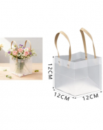 Bolsa Transparente Mate Color Único x 20 Unds. Medida: 12 x 12 x 12 cm aprox.