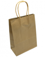Bolsa de Papel Kraft Color Unico x 24 Unds. Medida: 16 x 22 x 8 cm aprox.