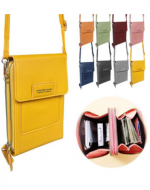Bolso de Dama PVC para Celular x 12 Unds. Medidas : 19 x 11 x 5 cm aprox.