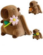 Bolso Peluche Capibara Infantil x 6 Unds.Medidas: 23 x 15 x 27 cm aprox.