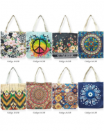 Bolso de Playa con Cierre Modelos Surtidos x 12 Unds. Medida: 44 x 36 cm aprox