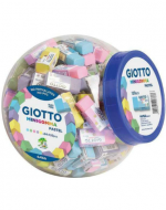Mini Goma de Borrar Pastel Giotto Colores Surtidos x 120 Unds.