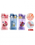 Botella Plástica para Agua Infantil x 4 Unds. Capacidad : 570 ml