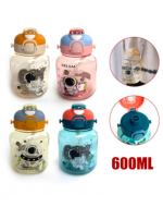 Botella Plástica para Agua Astronauta x 4 Unds. Capacidad : 600 ml
