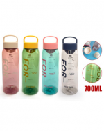 Botella Plástica para Agua FOR x 6 Unds. Capacidad : 700 ml