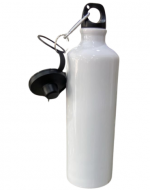 Botella Metalica Color Blanco x 60 Unds. Medida: 750 ml aprox.