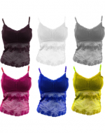 Bralette de Encaje Colores Surtidos x 12 Unds. Talla: Estandar