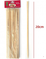 12 Set de Brochetas de Madera (1 Set Trae 45 PCS) Medida: 20 cm aprox.