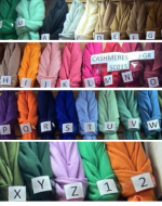 Bufanda Cashmere Delgada 200 Gr x 12 Unds. Medida: 180 x 70 cm aprox.