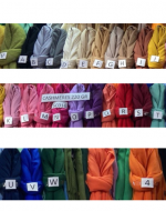 Bufanda Cashmere Peluda 220 Gr x 12 Unds. Medida: 180 x 70 cm aprox.
