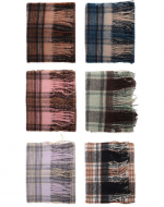 Bufanda Cuadrille Colores Surtidos x 12 Unds. Medida: 190 x 50 cm aprox.