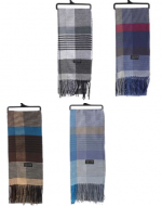 Bufanda de Hombre Colores Surtidos x 12 Unds. Medida: 185 x 33 cm aprox.
