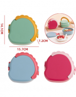 Lonchera 2 Niveles Colores Surtidos x 12 Unds. Medida: 14.1 x 15 x 7.2 cm aprox