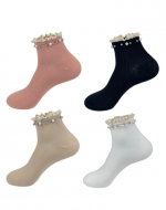 Calcetines con Diseño Corte Medio para Mujer x 12 Unds.