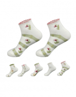 Calcetines con Diseño Corte Medio para Mujer x 12 Unds.