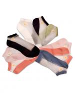 Calcetines de Mujer Corte Tobillo con Diseño x 24 Unds.