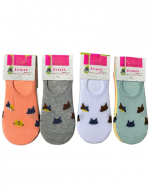 Calcetines Invisibles con Estampado para Mujer x 24 Unds. Talla : 36-39