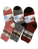 Calcetines de Mujer Jaspeado con Dibujo x 12 Unds. Talla : Surtida