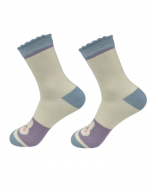 Calcetines de Algodón Para Mujer Corte Medio x 12 Unds.