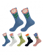 Calcetines de Algodón Para Mujer Corte Medio x 12 Unds. Talla: 36-39