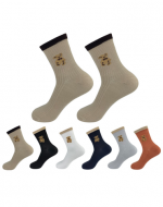 Calcetines de Algodón Para Mujer Corte Medio x 12 Unds.