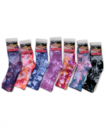 Calcetines Para Mujer Corte Medio Tie Dye x 12 Unds. Talla : 36-39